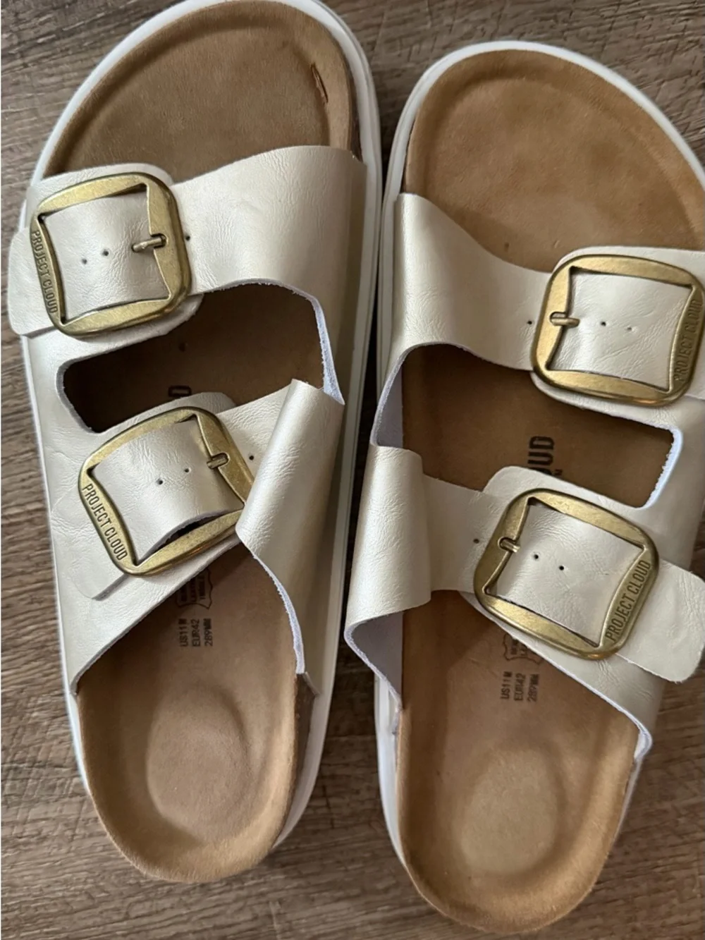 Kids' Gold Slide Sandals
